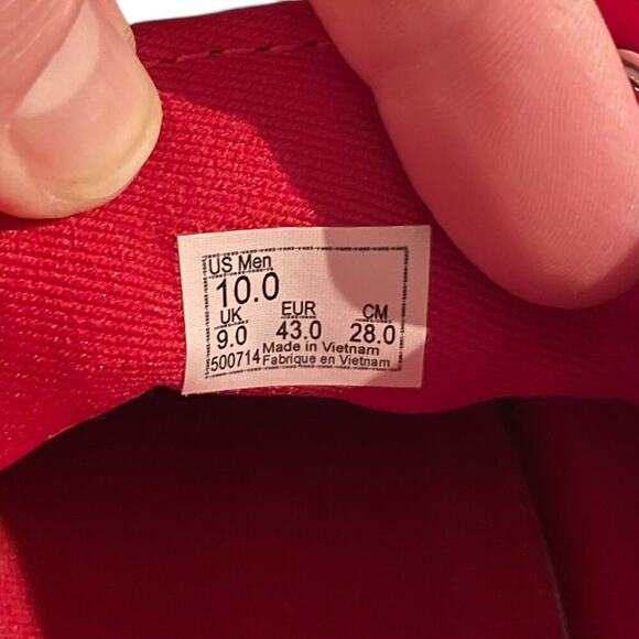 VANS Old Skool Racing Red & True White Shoes size 10 - Picture 6 of 6